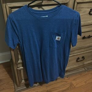 blue carhartt shirt